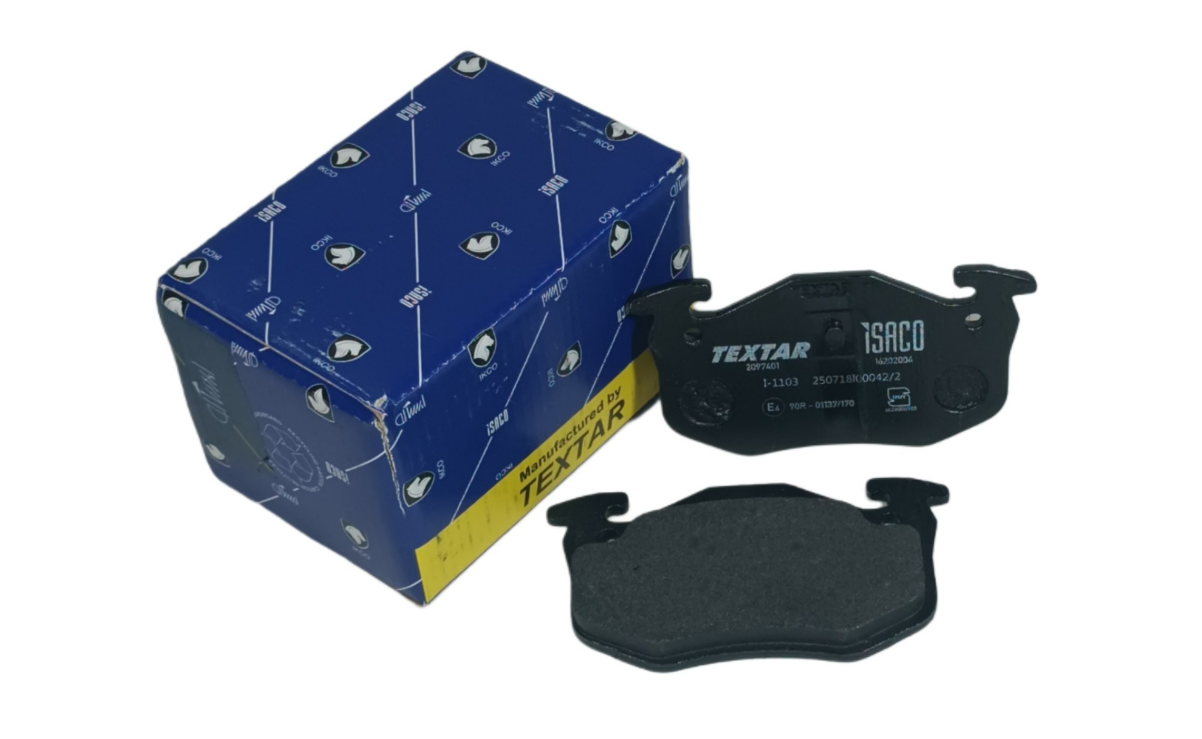 لنت ترمز عقب پژو 206 تیپ 5 (موتور TU5) تکستار (دست چهار عددی) شرکتی ایساکو اصل